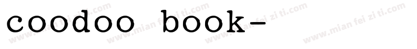 coodoo book字体转换
